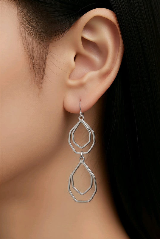 RICHEERA Silver-Plated Earrings - Detail Angle