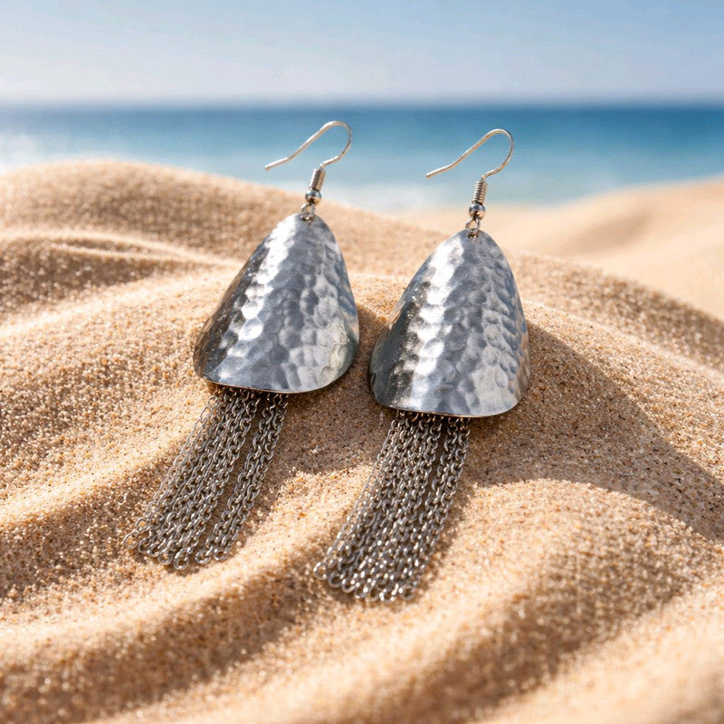 RICHEERA Silver-Plated Earrings - Back Image