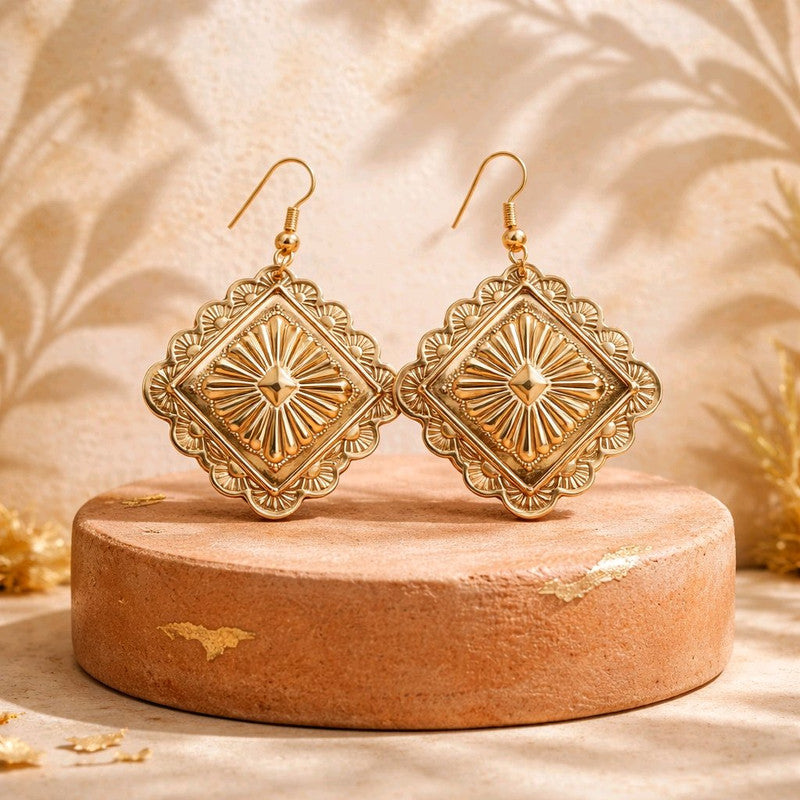 RICHEERA Gold-Plated Earrings - Back Image