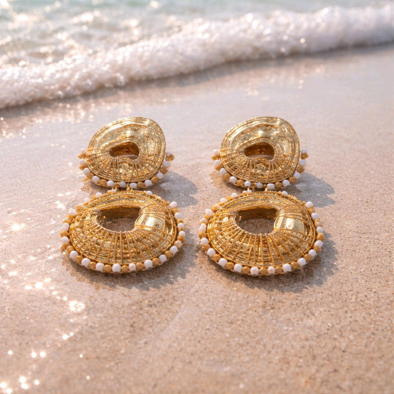 RICHEERA Gold-Plated Earrings - Back Image