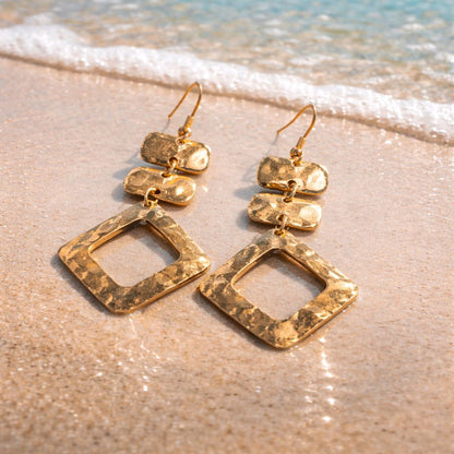 RICHEERA Gold-Plated Earrings - Back Image
