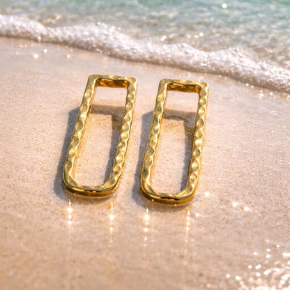 RICHEERA Gold-Plated Earrings - Detail Angle