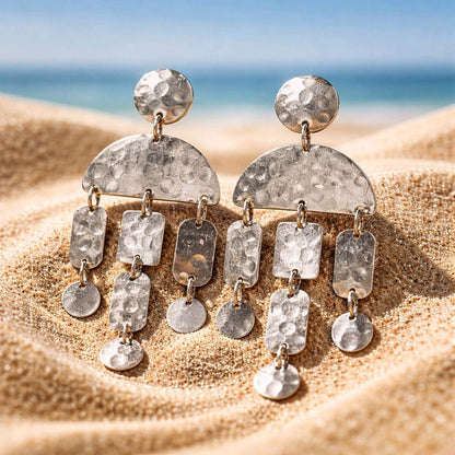 RICHEERA Silver-Plated Earrings - Back Image