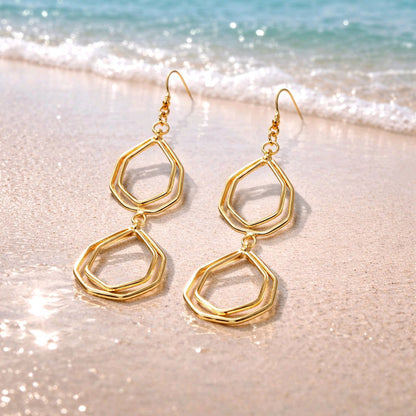 RICHEERA Gold-Plated Earrings - Back Image