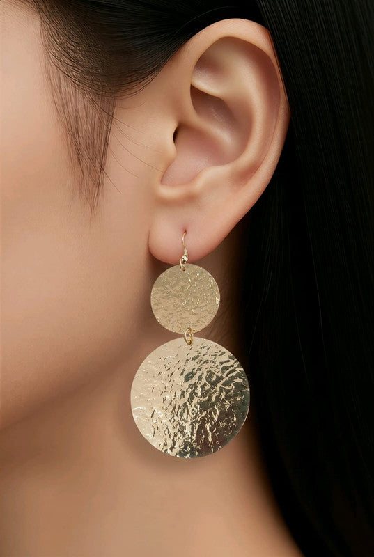 RICHEERA Gold-Plated Earrings - Detail Angle