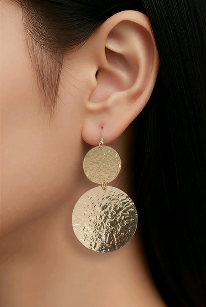 RICHEERA Gold-Plated Earrings - Detail Angle