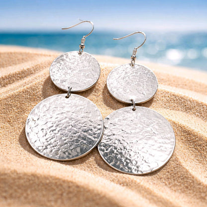 RICHEERA Silver-Plated Earrings - Back Image