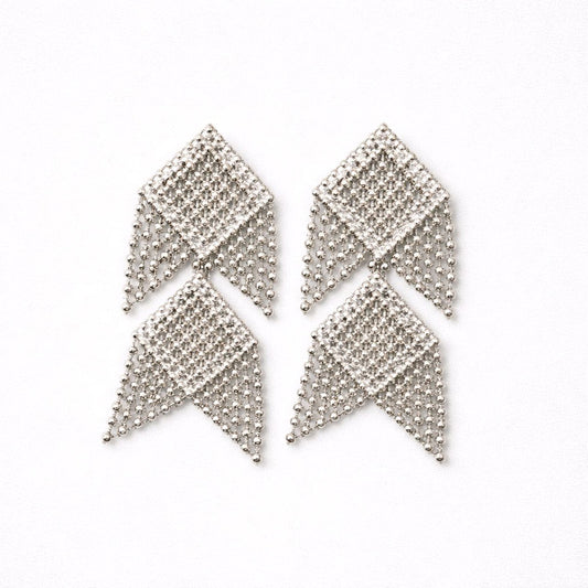 RICHEERA Silver-Plated Earrings - Side Image