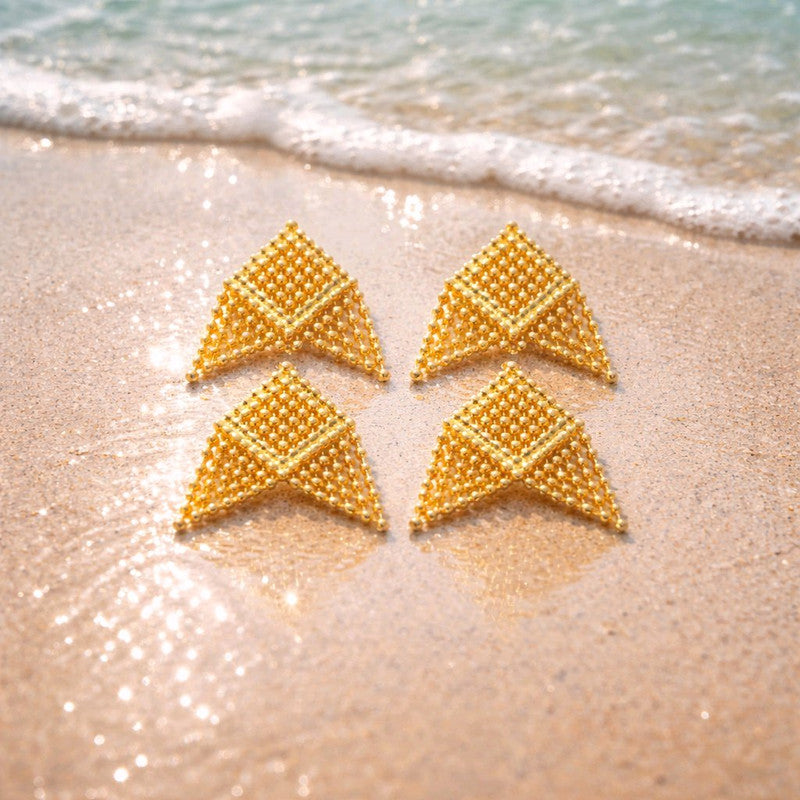 RICHEERA Gold-Plated Earrings - Back Image