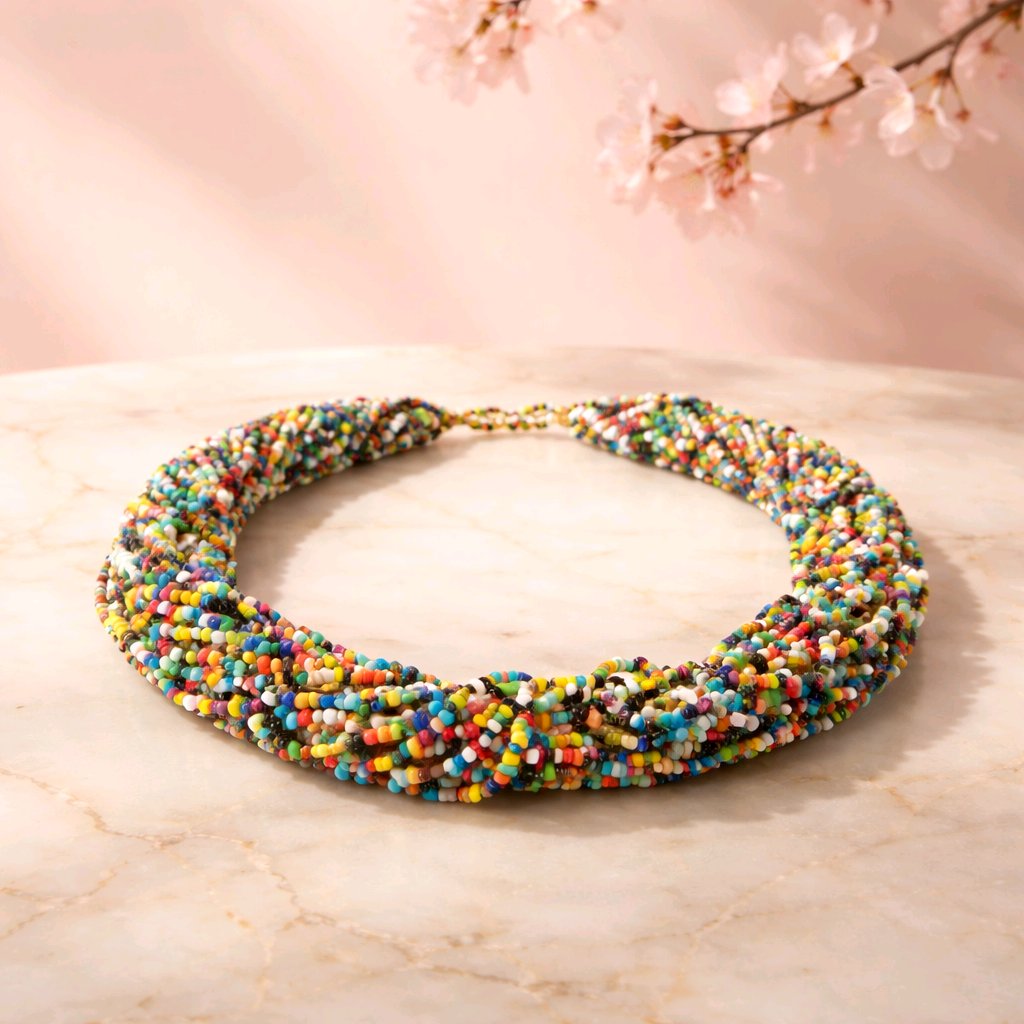RICHEERA Gold-Plated Handcrafted Fusion Necklace