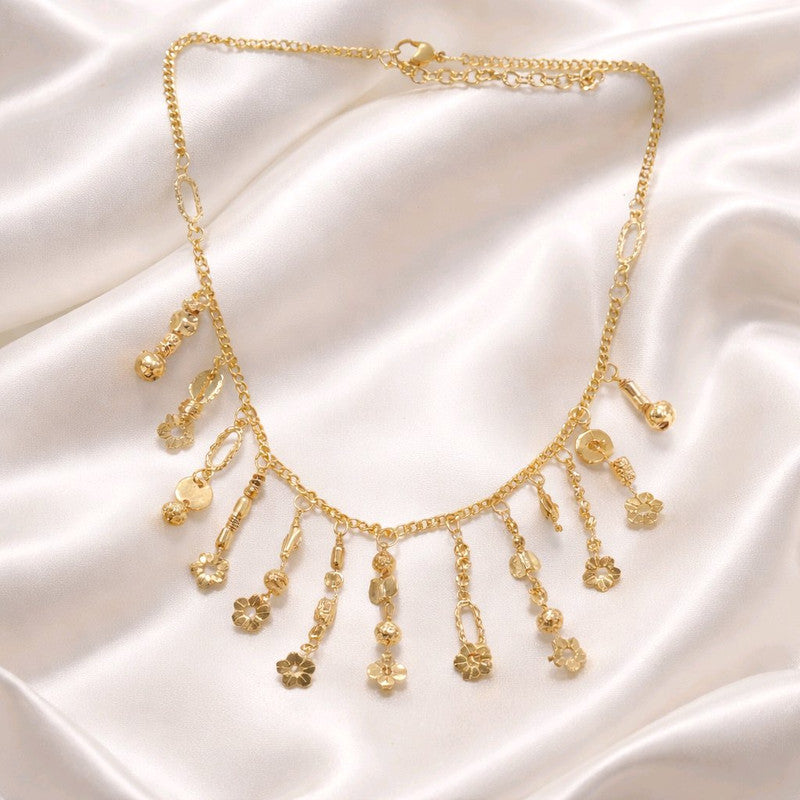 RICHEERA Gold-Plated Handcrafted Ethnic Necklace