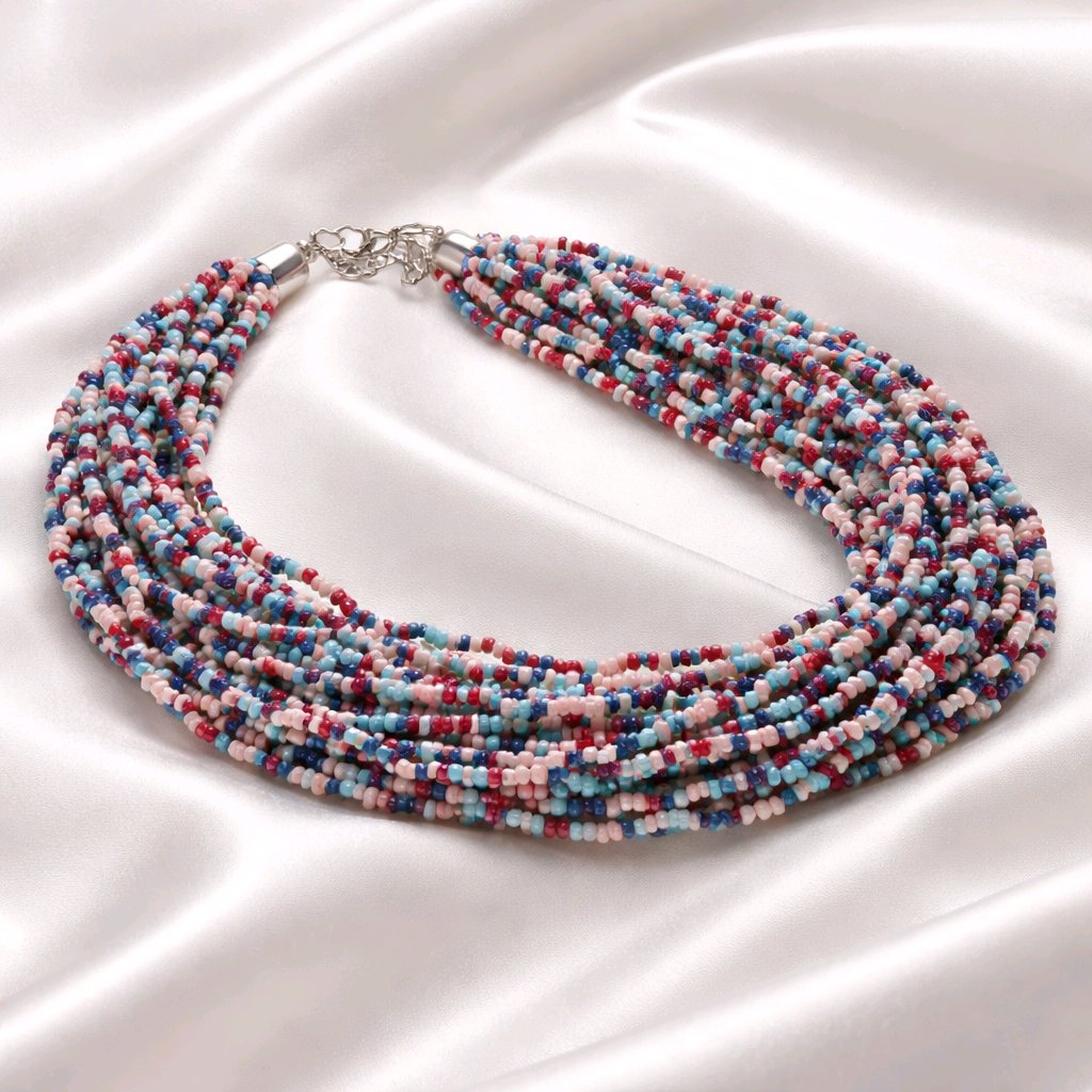 RICHEERA Silver-Plated Handcrafted Fusion Necklace