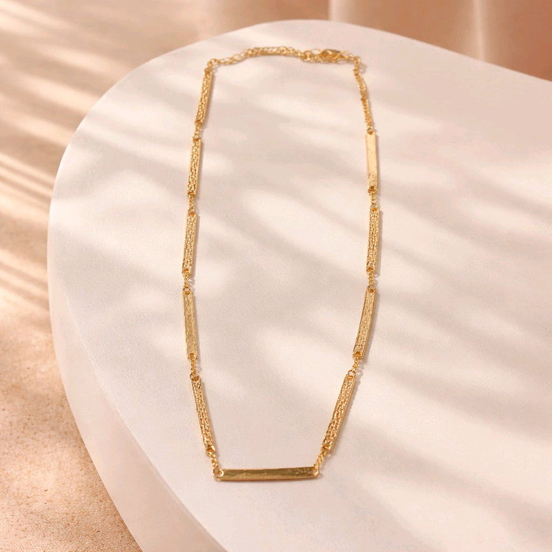 RICHEERA Gold-Plated Handcrafted Western Necklace - Back Image