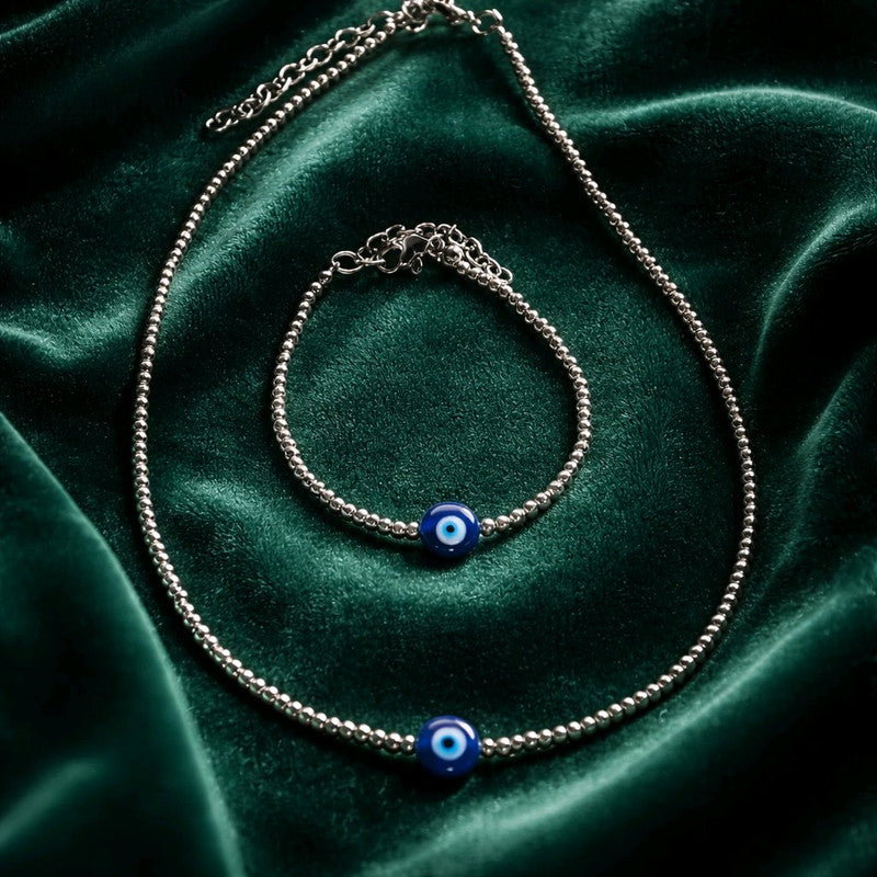 RICHEERA Silver-Plated Handcrafted Western Necklace - Side Image