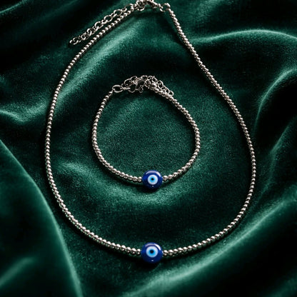 RICHEERA Silver-Plated Handcrafted Western Necklace - Side Image