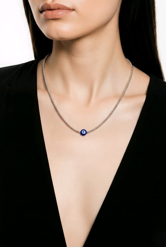RICHEERA Silver-Plated Handcrafted Western Necklace - Back Image
