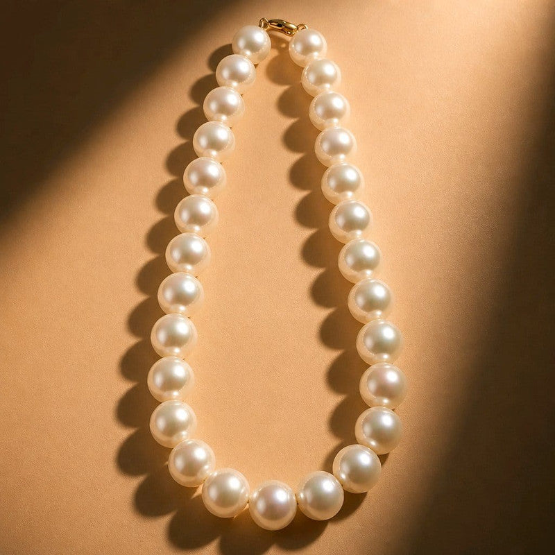 RICHEERA Gold-Plated Handcrafted Fusion Necklace - Back Image