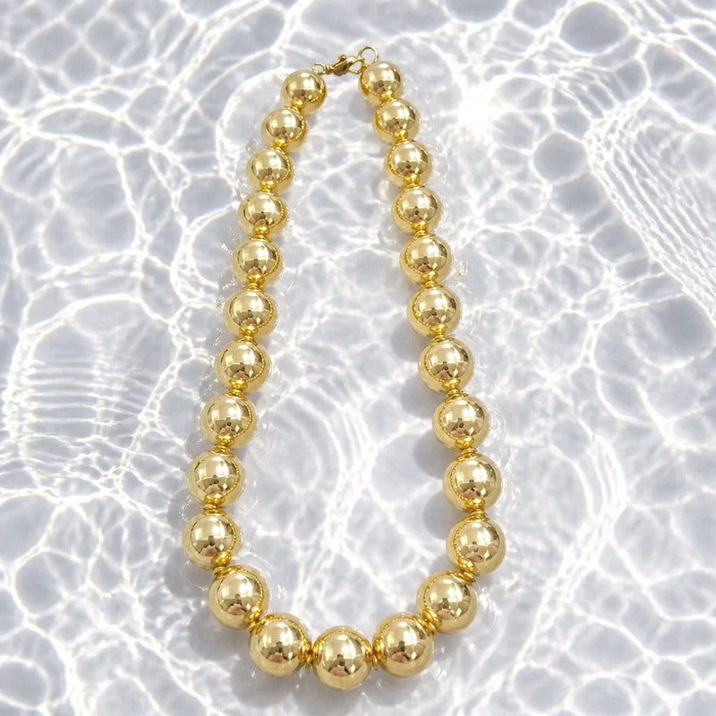RICHEERA Gold-Plated Handcrafted Fusion Necklace