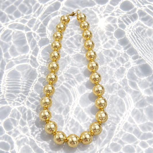 RICHEERA Gold-Plated Handcrafted Fusion Necklace
