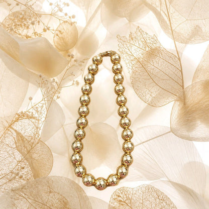 RICHEERA Gold-Plated Handcrafted Fusion Necklace - Back Image