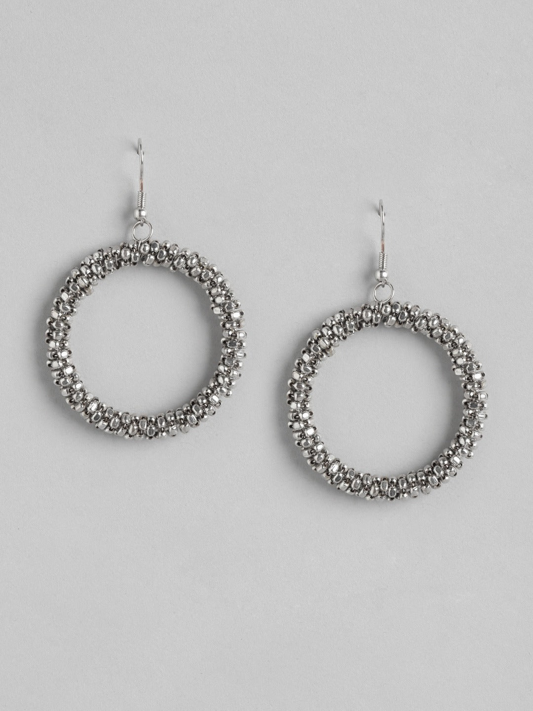 Circular Artificial Beads Drop Earrings