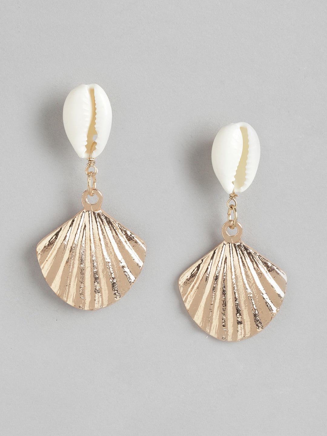 Rose Gold-Plated Quirky Artificial Beads Drop Earrings