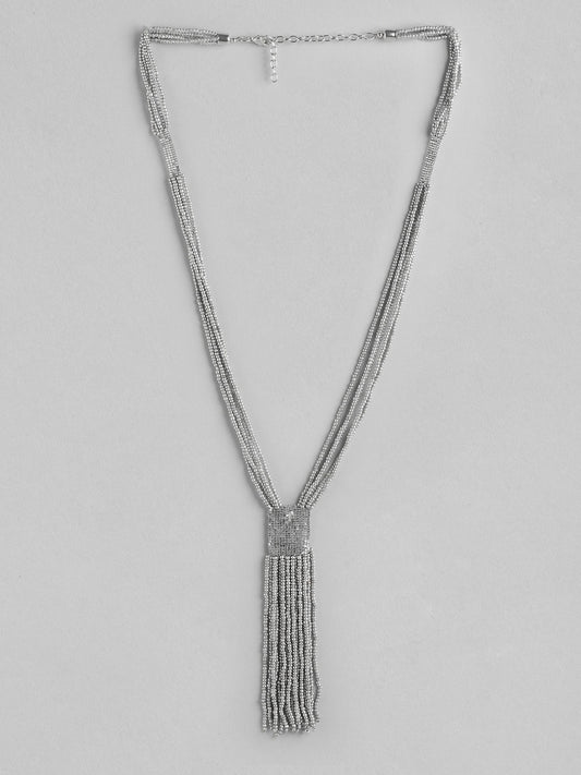 Silver-plated Layered Necklace