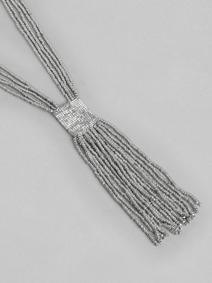 Silver-plated Layered Necklace