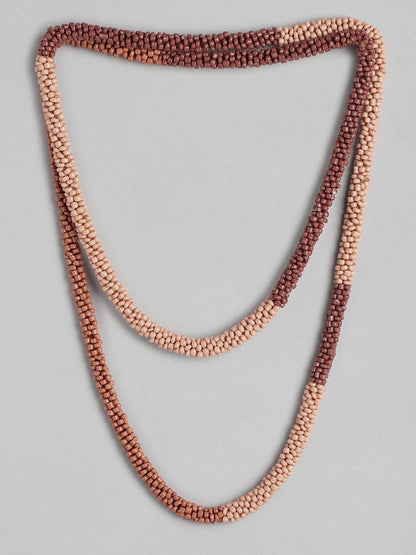 Layered Artificial Beads Necklace