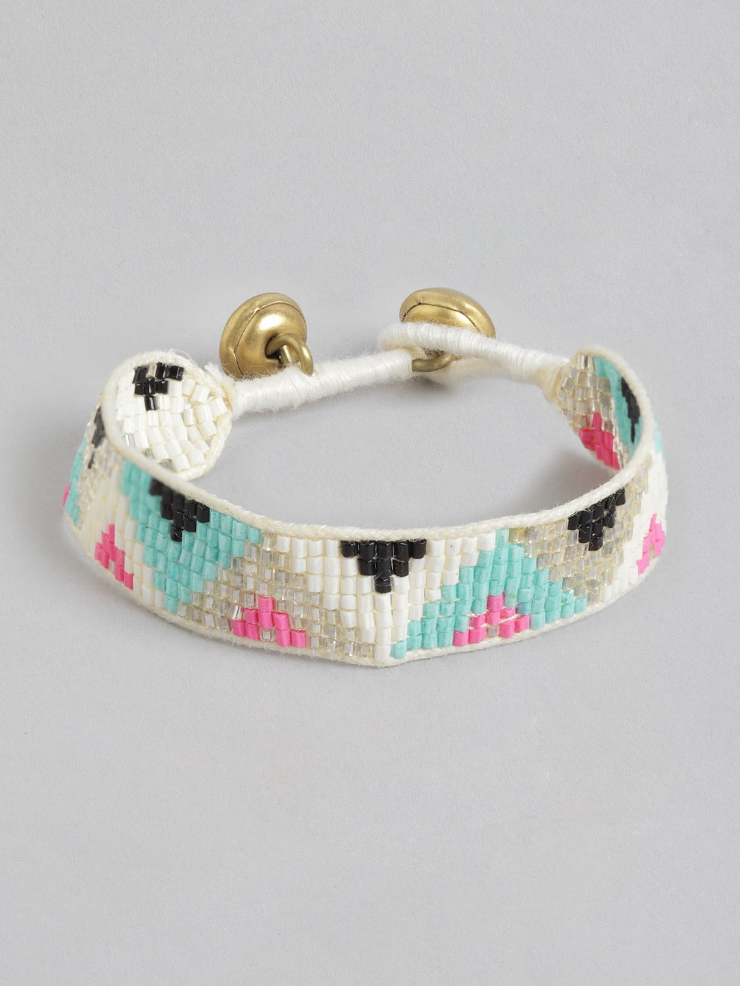 Women Artificial Beads Wraparound Bracelet