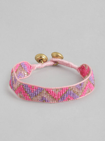 Women Artificial Beads Wraparound Bracelet