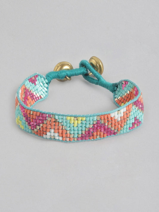 Women Artificial Beads Wraparound Bracelet