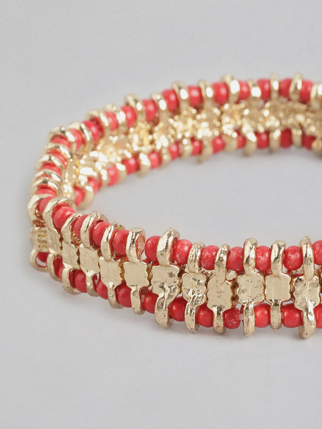 Women Gold-Plated Artificial BeadsBracelet