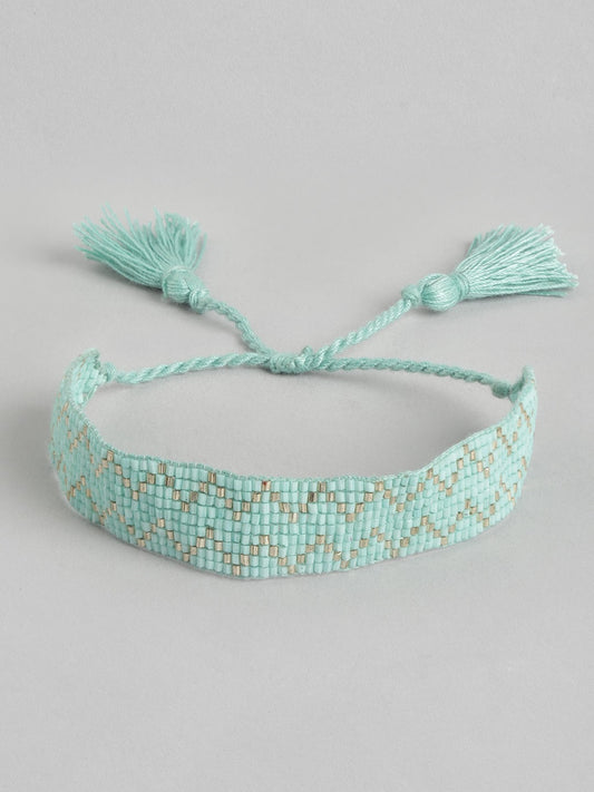 Women Artificial Beads Wraparound Bracelet
