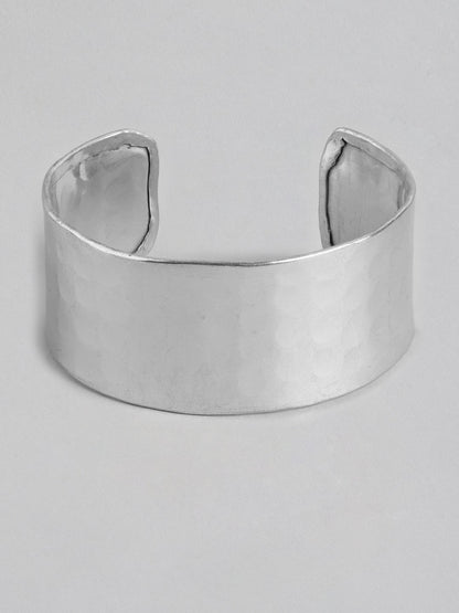 Women Silver-Plated Cuff Bracelet