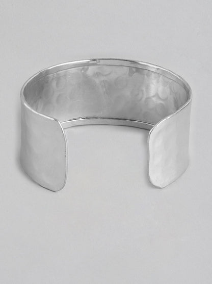 Women Silver-Plated Cuff Bracelet