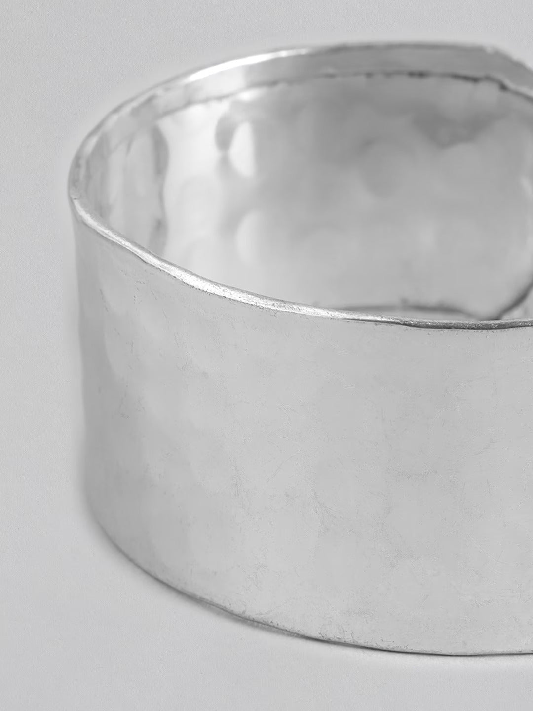 Women Silver-Plated Cuff Bracelet