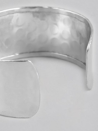 Women Silver-Plated Cuff Bracelet