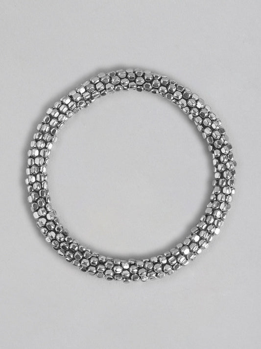 Women Brass Silver-Plated Bracelet