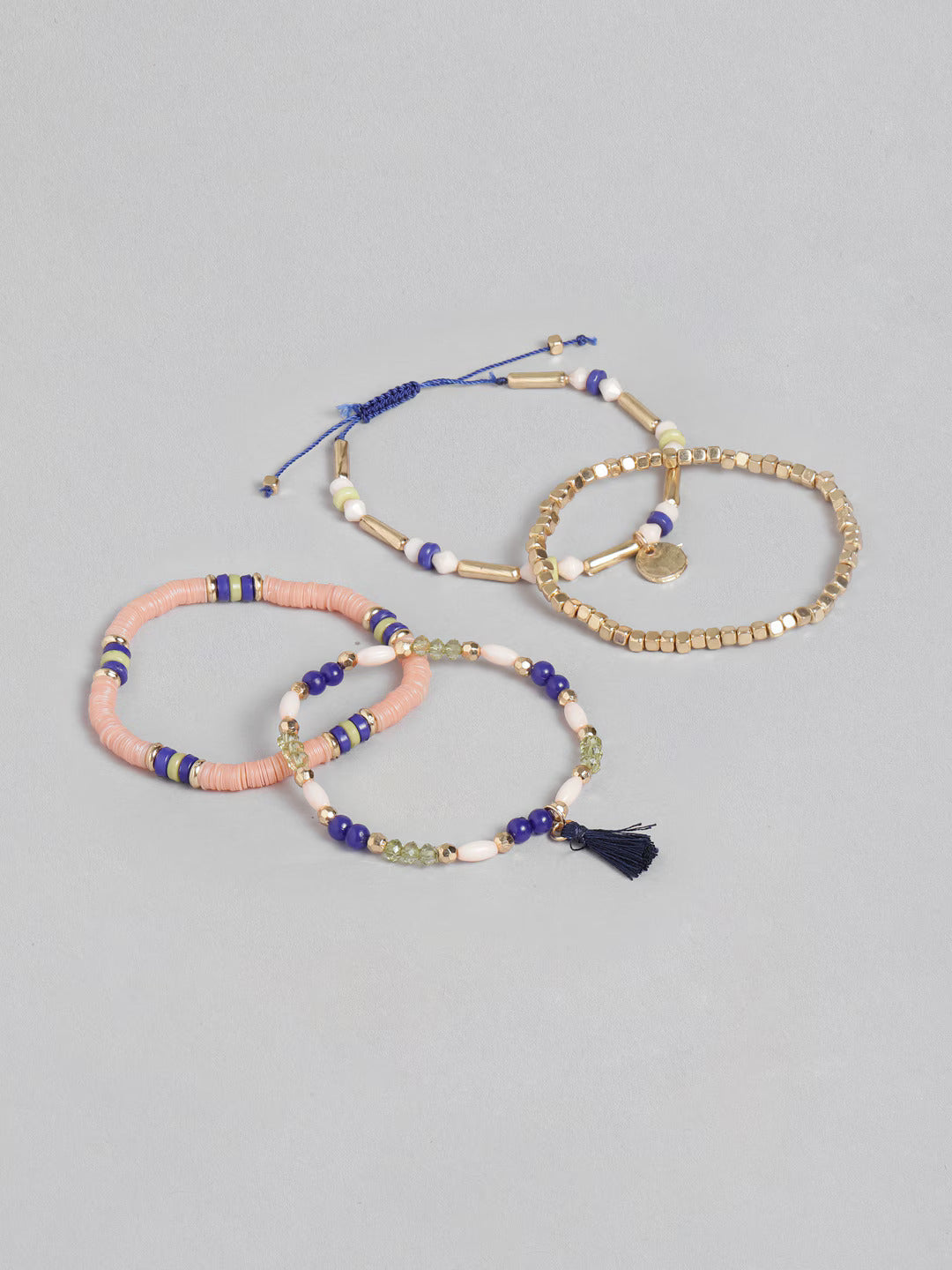 Women Pack Of 4 Gold-Plated Bracelets