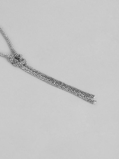 Silver-Plated Artificial Beads  Necklace