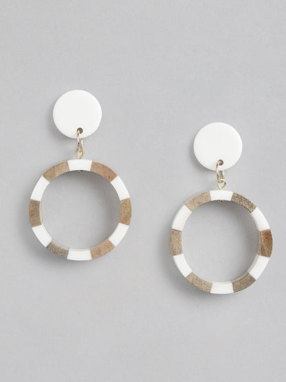 RICHEERA Circular Drop Earrings