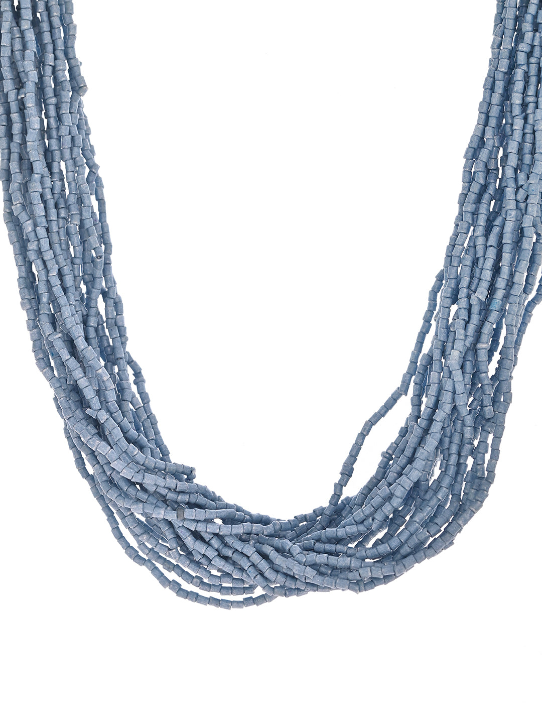 RICHEERA Grey  Beaded Layered Necklace