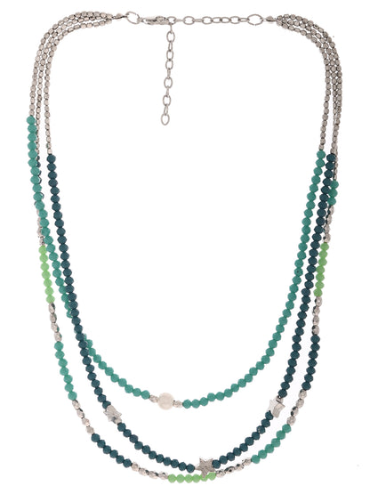 RICHEERA Silver-Plated Layered Necklace