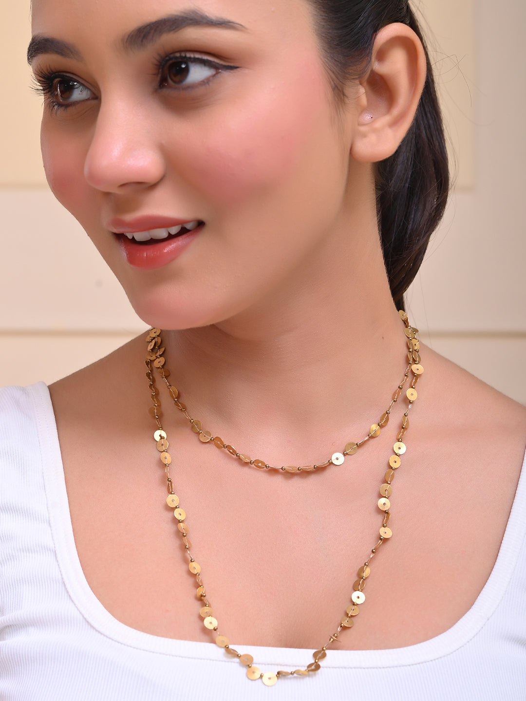 RICHEERA Gold-Plated Handcrafted Necklace