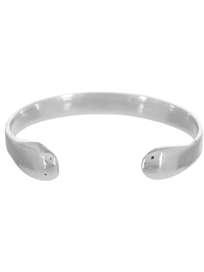 RICHEERA Women Handcrafted Silver-Plated Cuff Bracelet