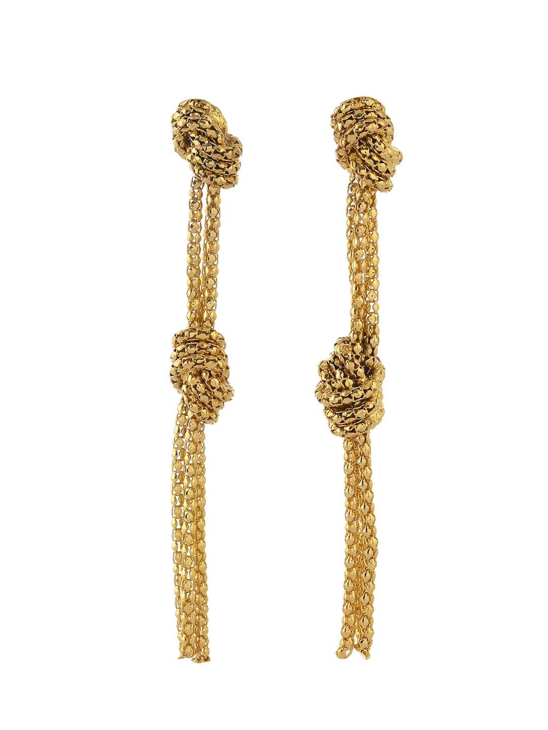 RICHEERA Gold-plated Contemporary Drop Earrings