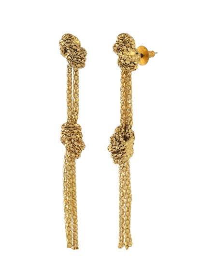 RICHEERA Gold-plated Contemporary Drop Earrings