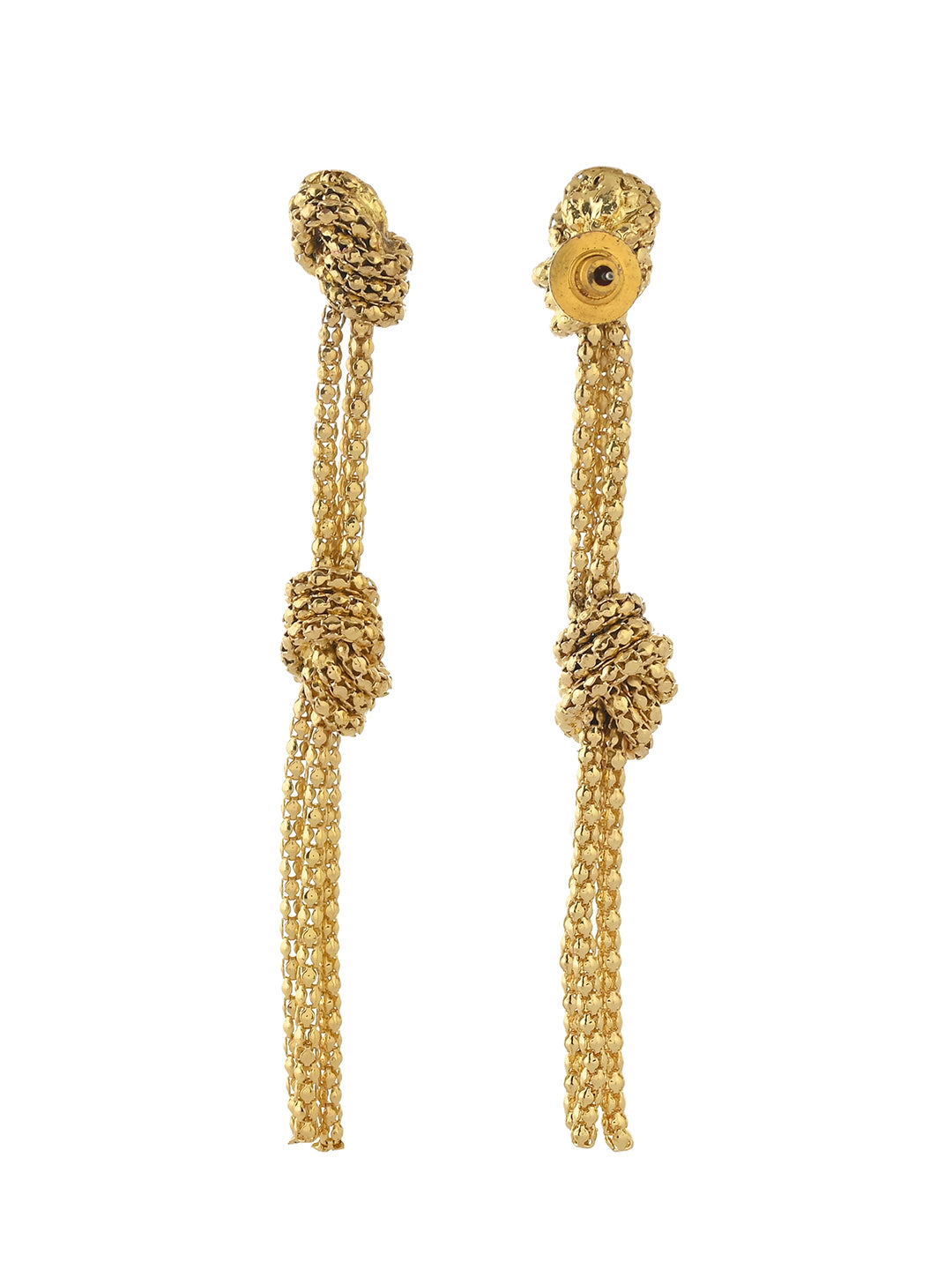 RICHEERA Gold-plated Contemporary Drop Earrings