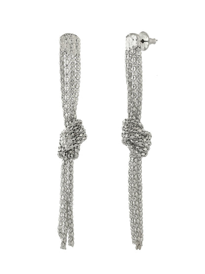 RICHEERA  Silver Contemporary Drop Earrings